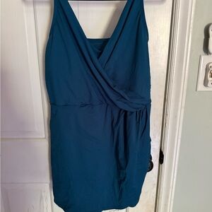 Lands' End Tulip Hem Swim Dress
